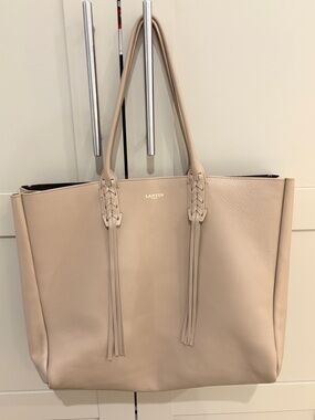 Lanvin Nela oversized tote in Taupe